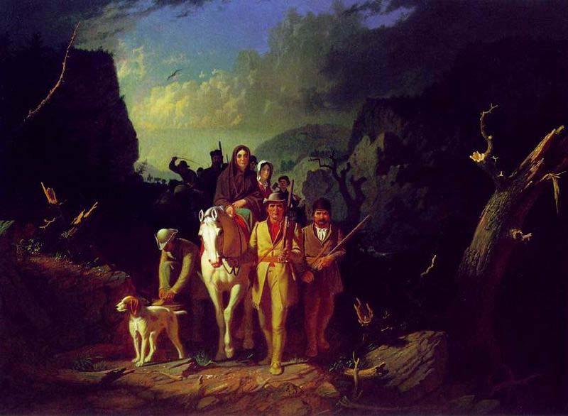 George Caleb Bingham Daniel Boone Escorting Settlers through the Cumberland Gap